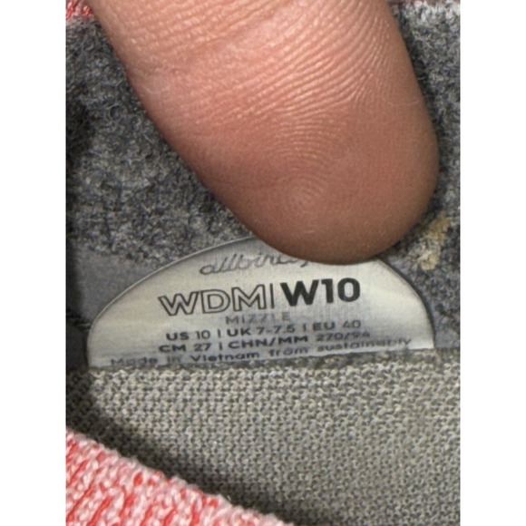 Allbirds Wool Dasher Mizzle Women Size 10 Walking Sneakers Red Pull On MSRP $145 - Picture 9 of 9